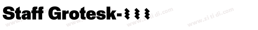 Staff Grotesk字体转换